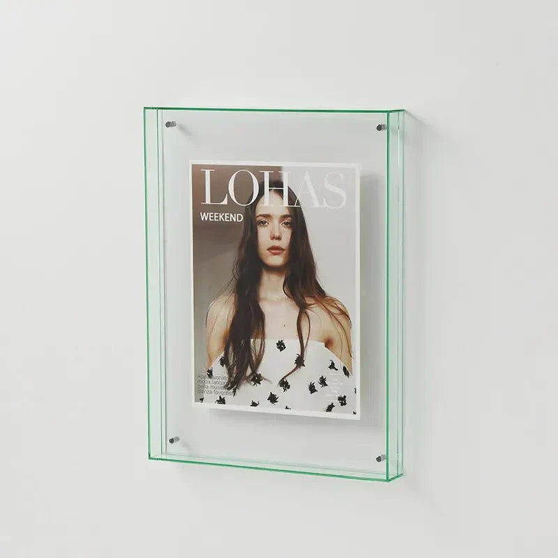 Floating Acrylic Picture Frame Frameless Transparent Display