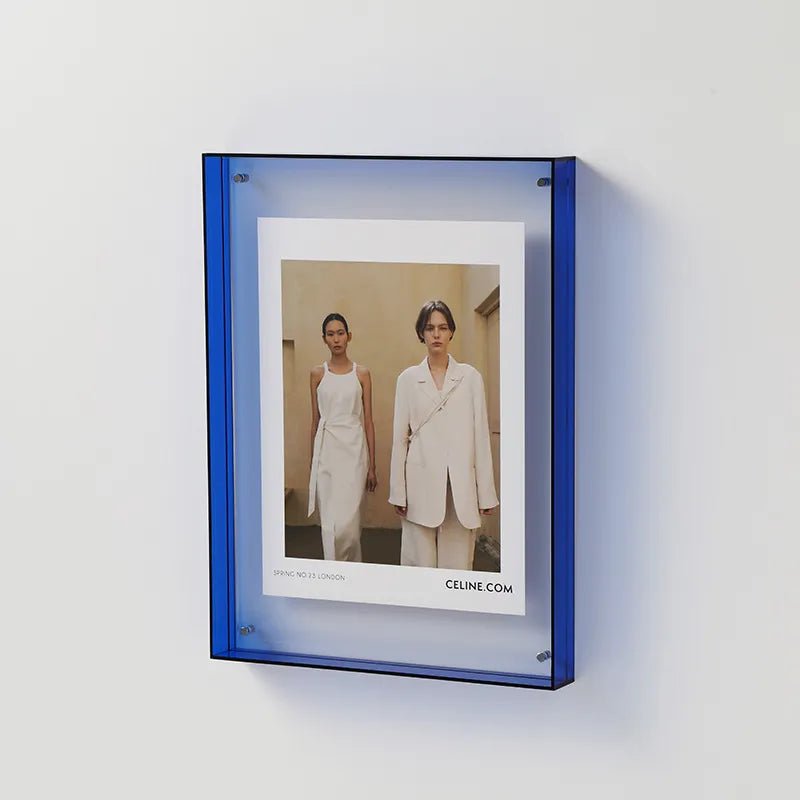 Floating Acrylic Picture Frame Frameless Transparent Display