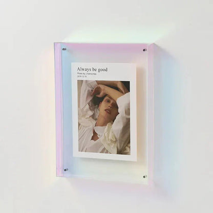 Floating Acrylic Picture Frame Frameless Transparent Display