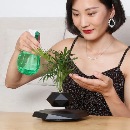 Floating Magnetic Plant Pot 360 Degree Levitating Planter for Indoor Decor