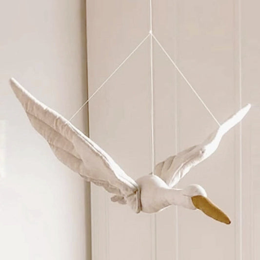 Floating Swan Wall Hanging Decor Elegant Swan Wall Ornament for Bedroom Living Room
