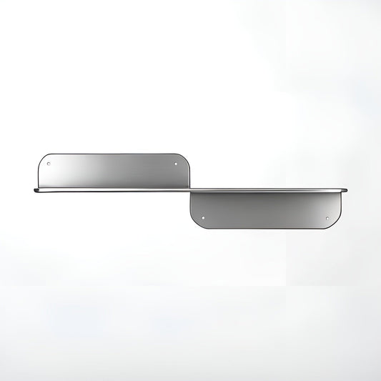 Floating Wall Shelf Minimalist Stainless Steel Storage Rack