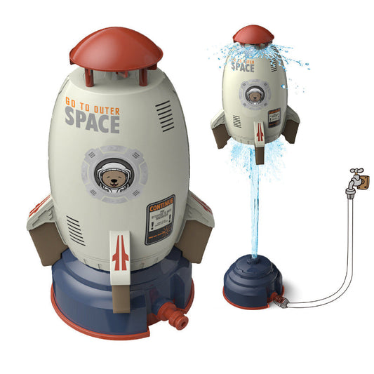 Flying Rocket Water Sprinkler with Rotating Spray Jets and Floating Hover Nozzle for Outdoor Garden Lawn Play