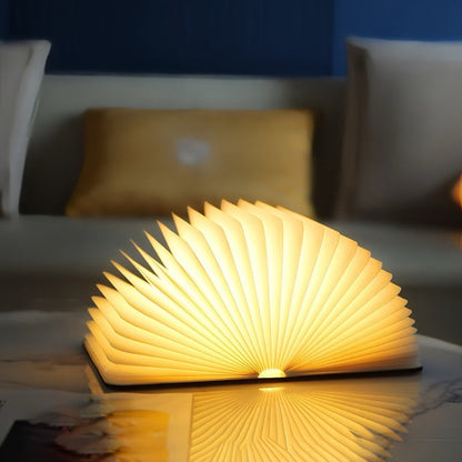 Foldable LED Book Lamp RGB Ambient Table Light Decorative Night Light