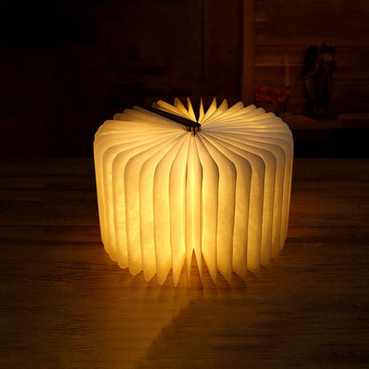 Foldable LED Book Lamp RGB Ambient Table Light Decorative Night Light