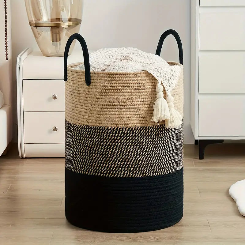 Foldable Laundry Basket Storage Organizer Large Capacity Clothes Hamper Carry Handles
