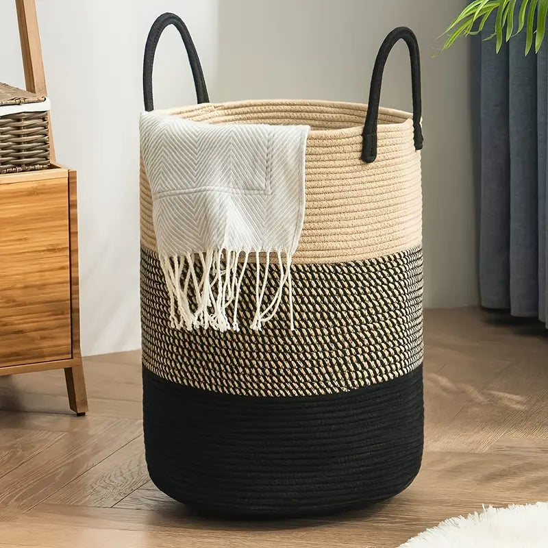 Foldable Laundry Basket Storage Organizer Large Capacity Clothes Hamper Carry Handles