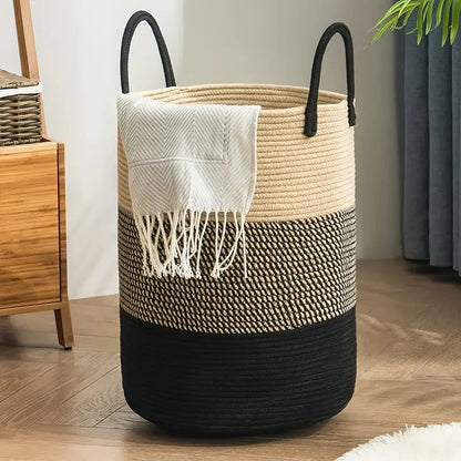 Foldable Laundry Basket Storage Organizer Large Capacity Clothes Hamper Carry Handles