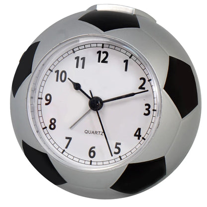 Football Inspired Analog Alarm Clock Sports Dial Display Compact Bedside Desk Clock