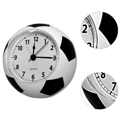Football Inspired Analog Alarm Clock Sports Dial Display Compact Bedside Desk Clock