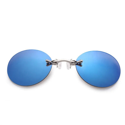 Frameless Nose Clip Glasses Lightweight Rimless Eyewear
