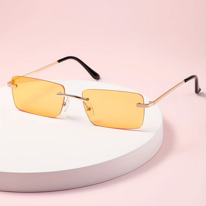 Frameless Stylish Sunglasses Lightweight UV Protection Luxury Look
