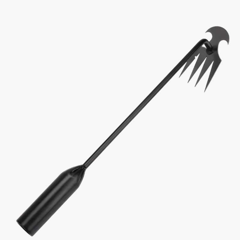 Garden Weed Puller Tool Four-Tooth Weeder Ergonomic Handle