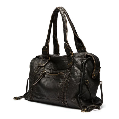 Genuine Leather Shoulder Bag Women's Elegant Everyday Office