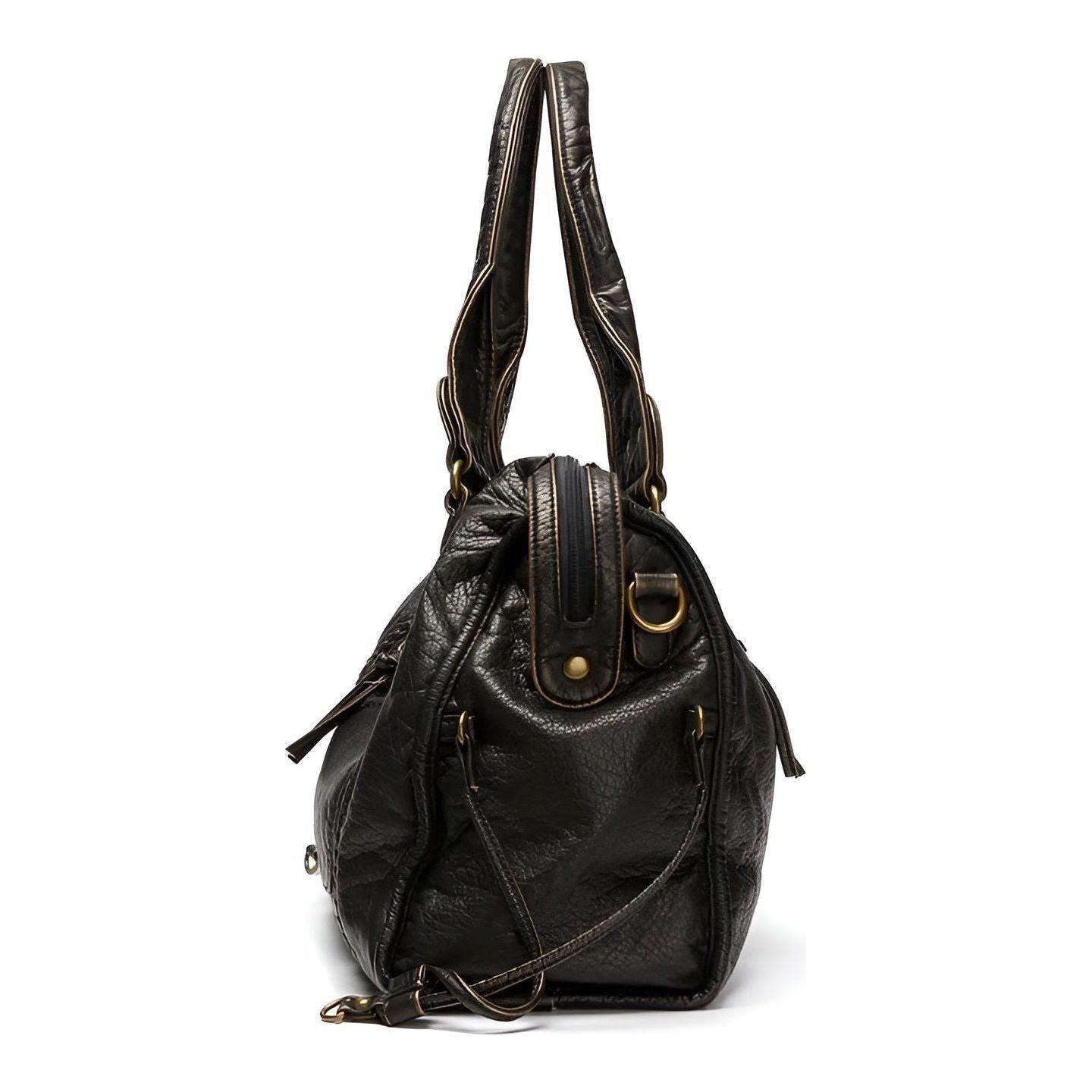 Genuine Leather Shoulder Bag Women's Elegant Everyday Office