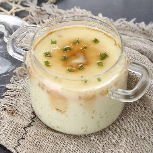 Glass Casserole Pot With Lid Borosilicate Heat Resistant Transparent Cooking Pan
