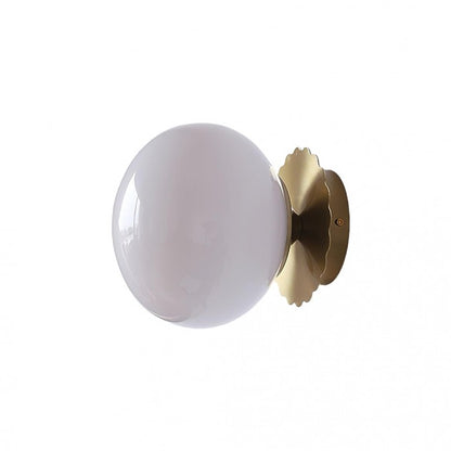 Glass Globe Wall Light Modern Wall Sconce Decorative Indoor Wall Lamp for Living Room Bedroom