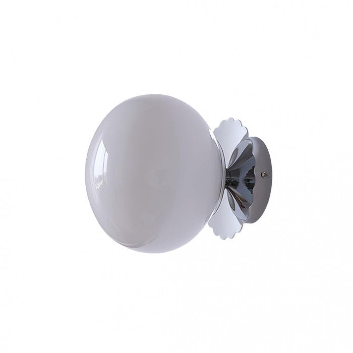 Glass Globe Wall Light Modern Wall Sconce Decorative Indoor Wall Lamp for Living Room Bedroom