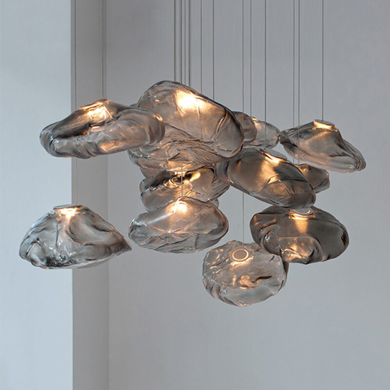 Glass Pendant Light Cloud Design Modern Hanging Ceiling Lamp