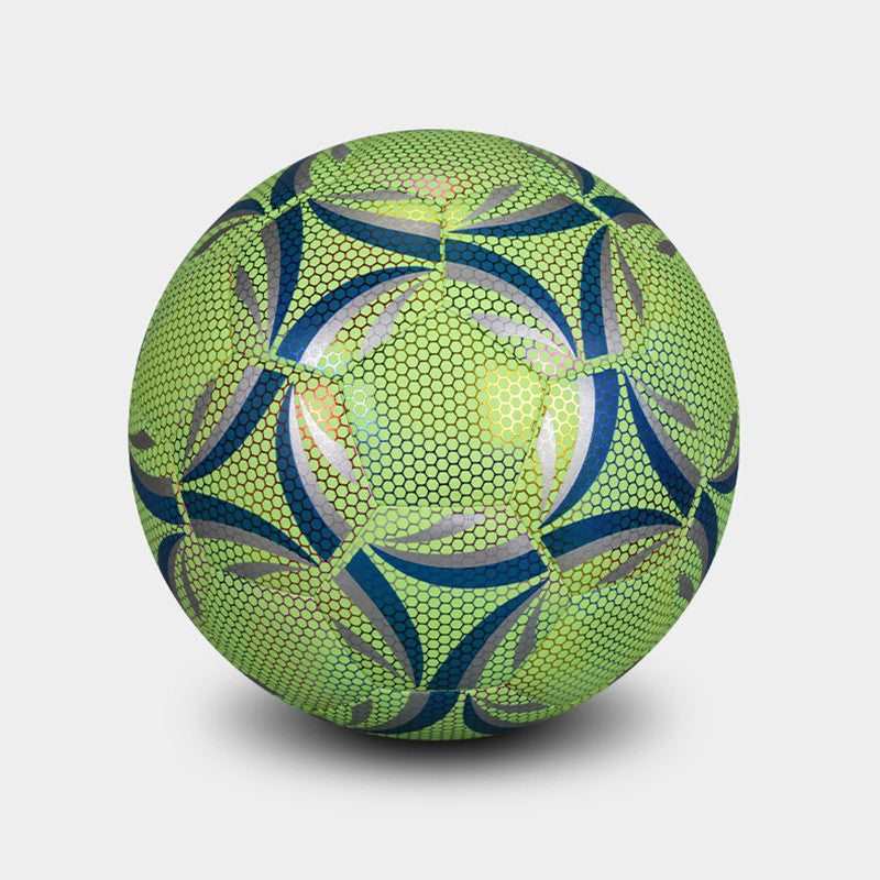 GlowBal Reflective Football Waterproof Glow Soccer Ball for Day & Night Play