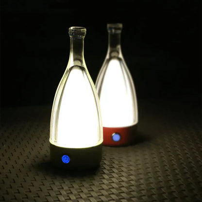 GlowBottle Elegant Bottle Lamp – Rechargeable LED Mood Light