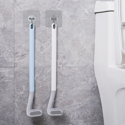 Golf Club Toilet Brush Long Handle Bathroom Cleaning Brush Wall Mount Holder