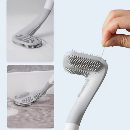 Golf Club Toilet Brush Long Handle Bathroom Cleaning Brush Wall Mount Holder
