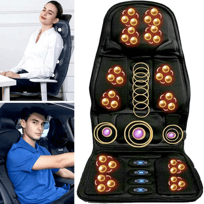 Heated Massage Seat Cushion Vibrating Therapy Chair Pad