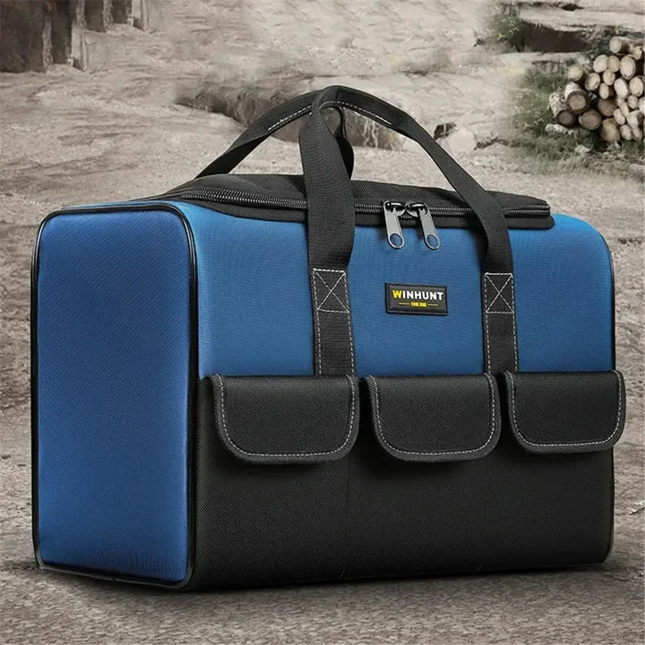 Heavy Duty Waterproof Tool Organizer Bag Multi Pocket Tool Storage with Adjustable Shoulder Strap
