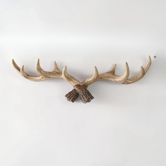 Hookler Vintage Antler Wall Hook – Retro Coat Rack for Entryway & Hallway