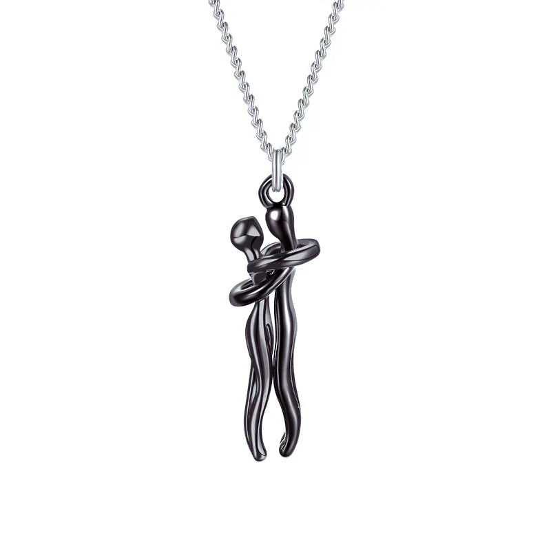Hug Necklace Symbol Of Love Connection Affection Jewelry Gift