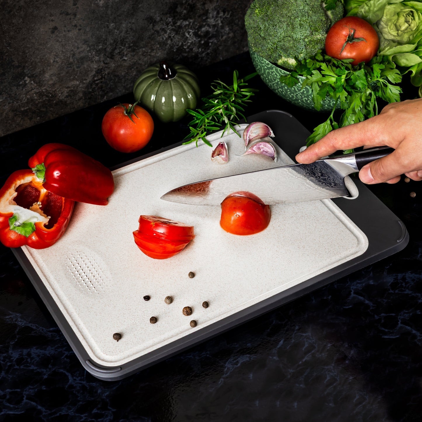 Hygienic Stainless Steel Cutting Board Non-Porous Food Prep Board