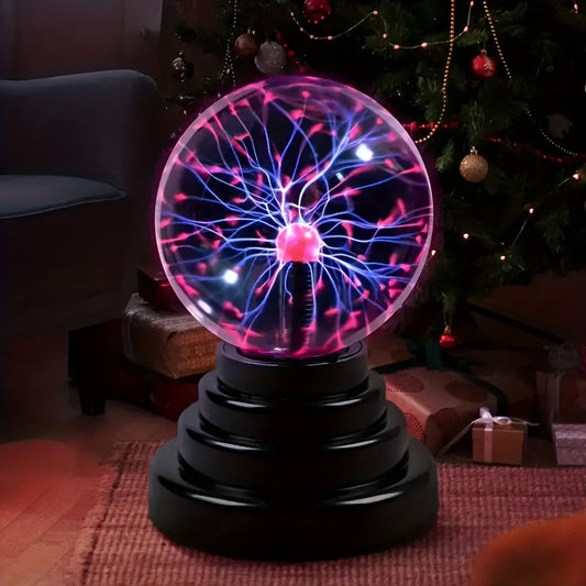 Interactive Plasma Ball LED Lamp USB Touch & Sound Reactive Decorative Light