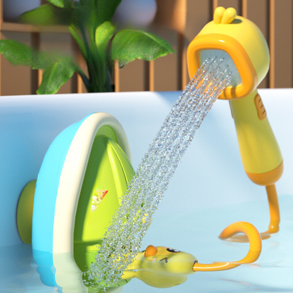 Interactive Shower Head Bath Toy Set for Toddlers with Water Spray and Splash Play