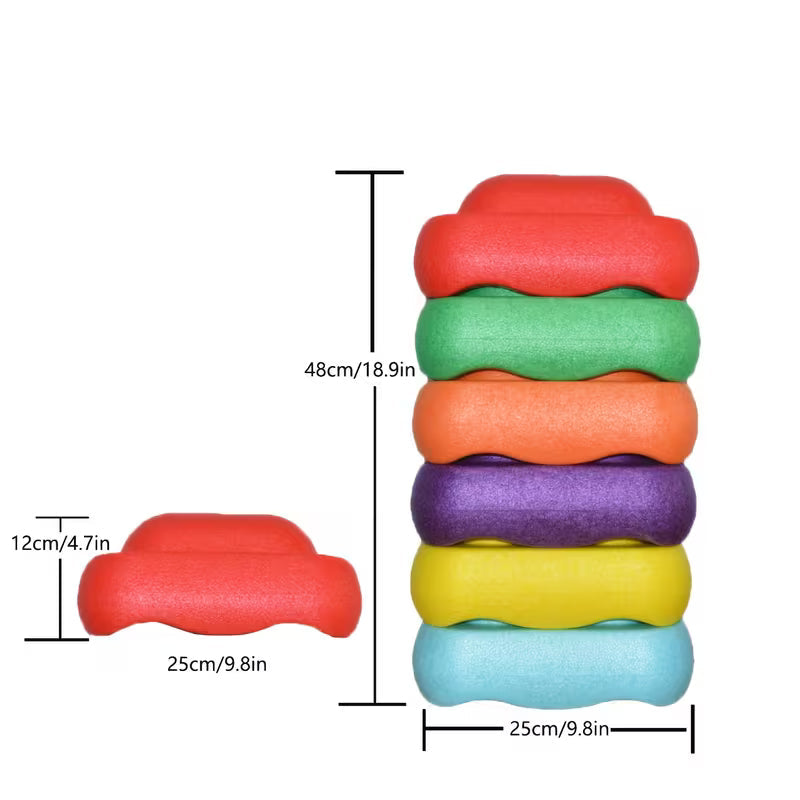 Kids Balance Stepping Stones Educational Stacking Blocks for Coordination & Motor Skills