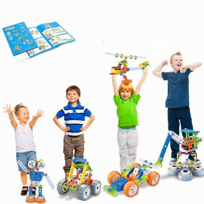 Kids Building Blocks Set with Storage Box Creative Construction Toy