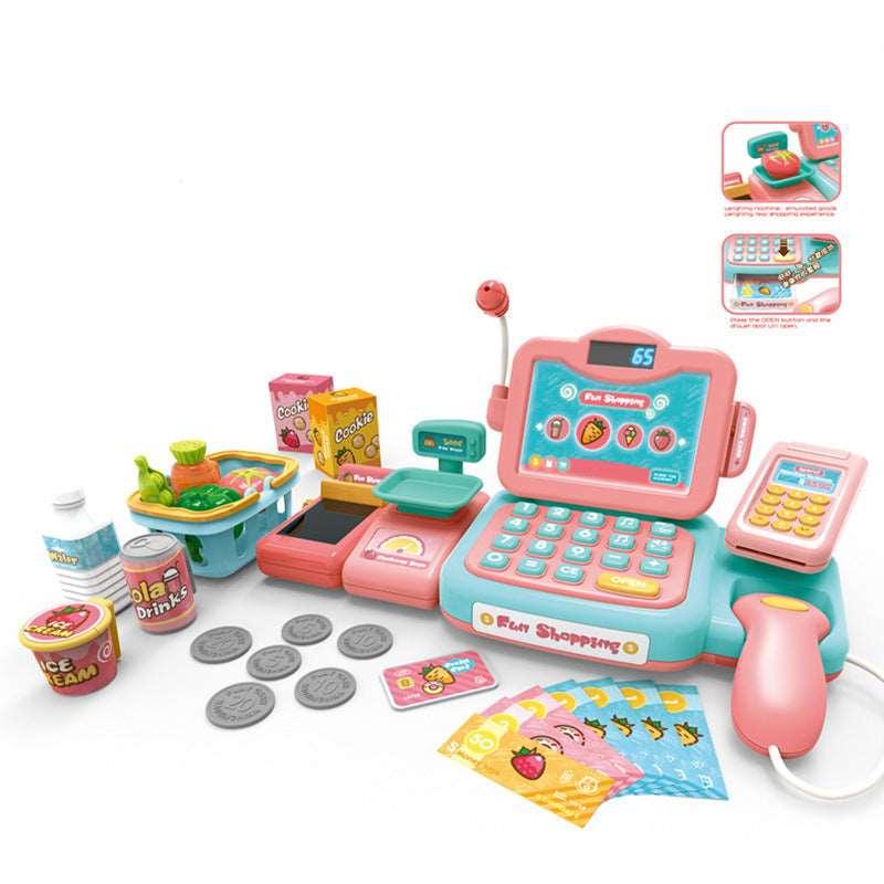 Kids Toy Cash Register Playset Learning Accessories