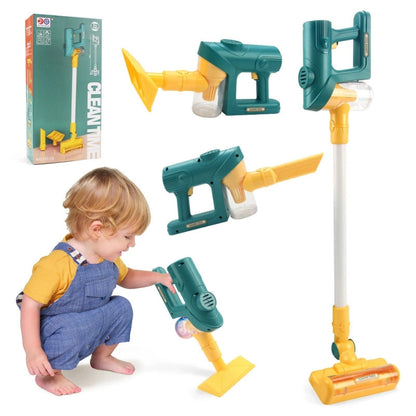 Kids Toy Vacuum Cleaner with Real Suction Function and Cleaning Role Play