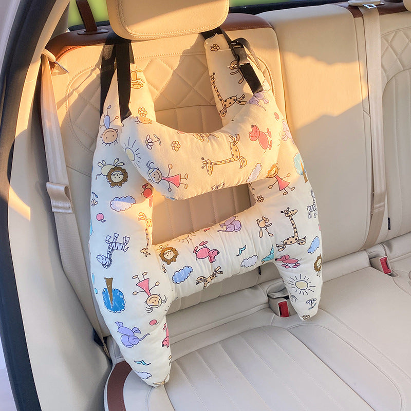 Kids Travel Pillow Head Neck Support Car Seat Sleeping Cushion