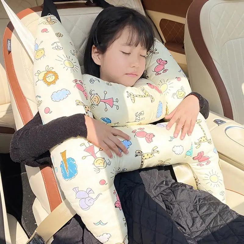 Kids Travel Pillow Head Neck Support Car Seat Sleeping Cushion
