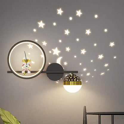 Kids Wall Lamp Soft Warm LED Night Light Childrens Bedroom Wall Light Decorative