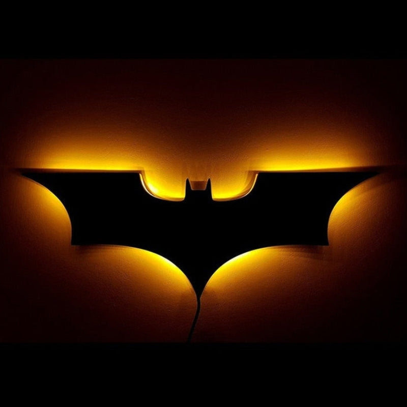 LED Batman Wall Light RGB Remote Control Color Changing Bedroom Lighting