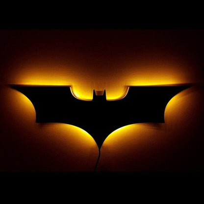 LED Batman Wall Light RGB Remote Control Color Changing Bedroom Lighting