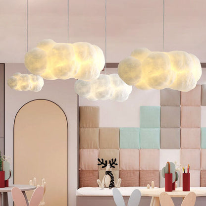 LED Cloud Pendant Light Floating Modern Ceiling Lamp Decorative Lighting