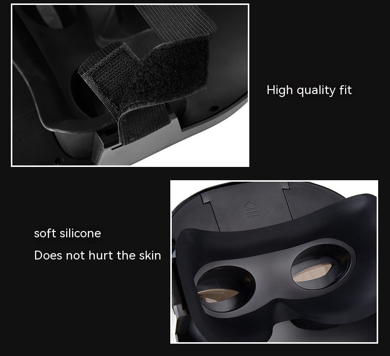 LED Face Mask for Halloween – Changing Face Light Mask, Rechargeable Party & Festival Accessory