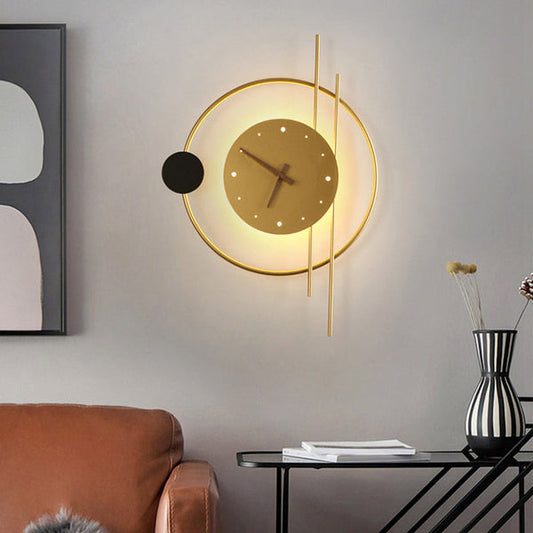 LED Illuminated Wall Clock Modern Decorative Light Up Wall Clock Energy Efficient Home Clock
