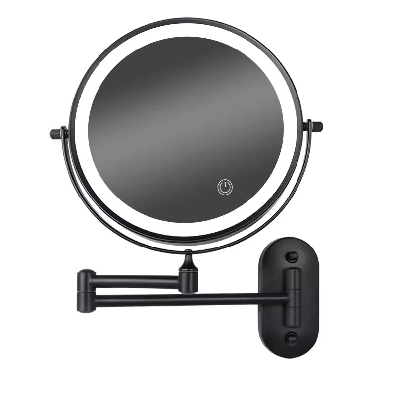 LED Makeup Mirror with Adjustable Lighting, Rechargeable and Compact Design