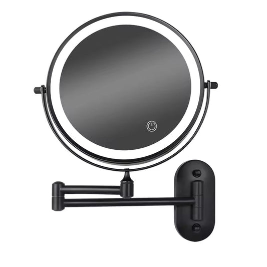 LED Makeup Mirror with Adjustable Lighting, Rechargeable and Compact Design