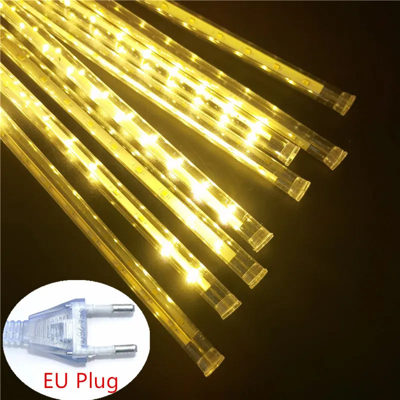 LED Meteor Shower Lights Waterproof Falling Rain Christmas Decoration