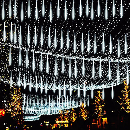 LED Meteor Shower Lights Waterproof Falling Rain Christmas Decoration